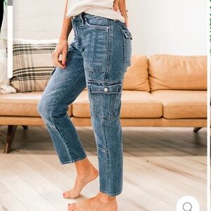 KanCan Blue Straight Leg Jeans